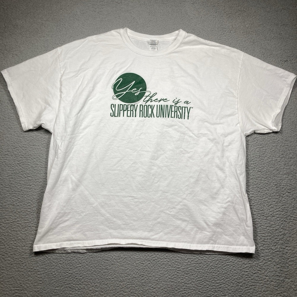 Slippery Rock University T Shirt‎ Adult 3XL White Short Sleeve Crew Neck College